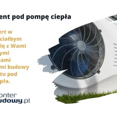 Ekspert dzieli się wskazówkami dotyczącymi budowy fundamentu pod pompę ciepła. Widoczna jednostka zewnętrzna pompy ciepła.