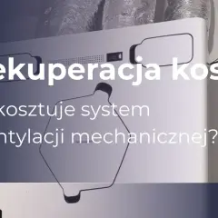 Rekuperacja koszt: ile kosztuje system wentylacji mechanicznej? Białe urządzenie z podłączonymi przewodami.