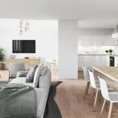 Nowoczesny salon z jadalnią: jak ustawić meble, by stworzyć funkcjonalną i stylową przestrzeń. Jasne kolory, naturalne materiały i dużo światła.