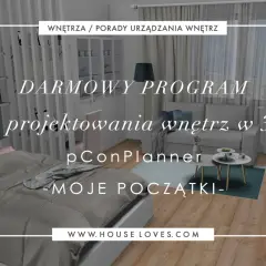 Darmowy program do projektowania wnętrz w 3D pConPlanner. Zobacz, jak łatwo stworzyć swoje wymarzone wnętrze.