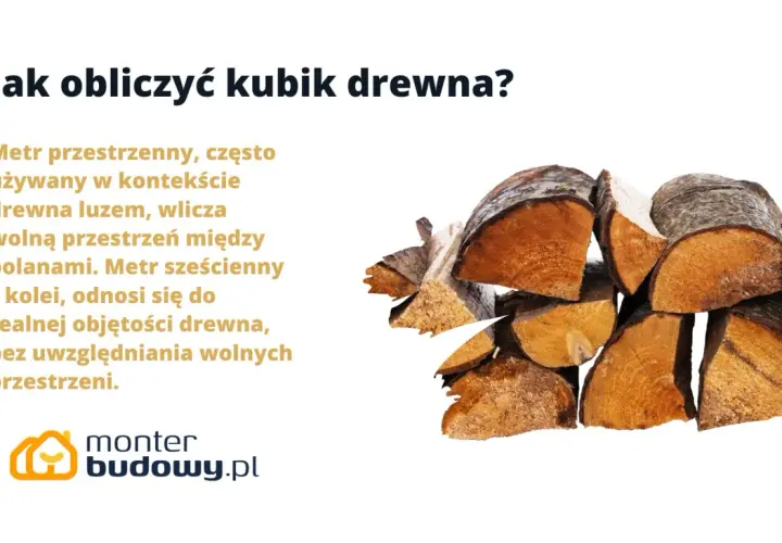 Stos drewna, gotowy do obliczenia jako kubik.