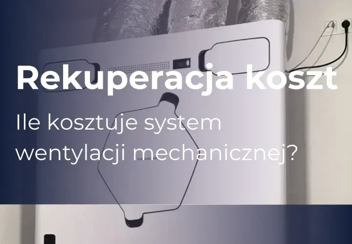 Rekuperacja koszt: ile kosztuje system wentylacji mechanicznej? Białe urządzenie z podłączonymi przewodami.