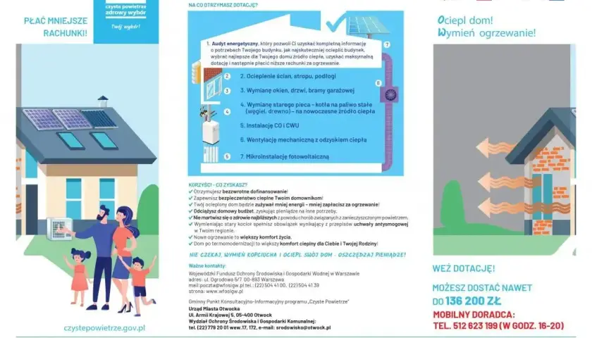 Dofinansowanie do pieca na pellet i termomodernizacji domu. Zyskaj nawet 136 200 zł na wymianę ogrzewania i poprawę komfortu życia.