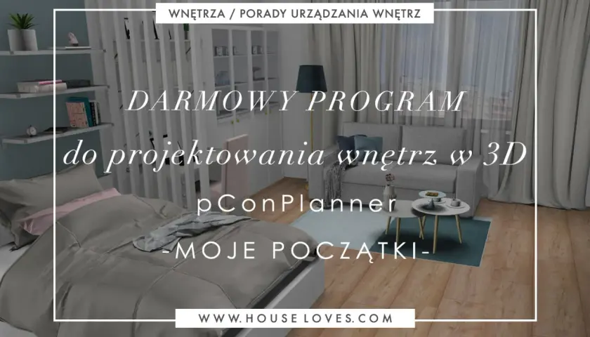 Darmowy program do projektowania wnętrz w 3D pConPlanner. Zobacz, jak łatwo stworzyć swoje wymarzone wnętrze.