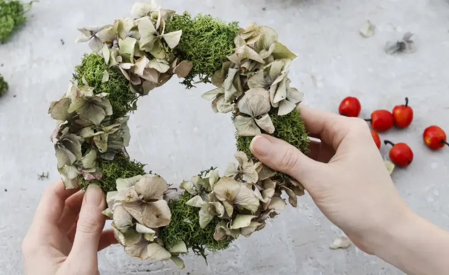 Wianek z hortensji: Stwórz lub kup poradnik DIY i inspiracje