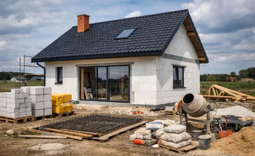 Dom 80m2 - Koszty budowy w 2026 i błędy, których warto uniknąć