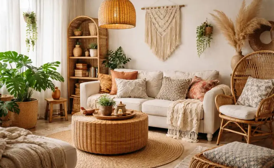 Boho we wnętrzach - Jak stworzyć styl z charakterem i uniknąć chaosu