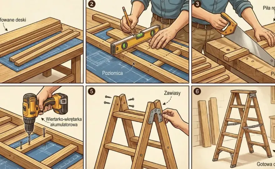 Jak zrobić drabinę drewnianą? Praktyczny poradnik DIY