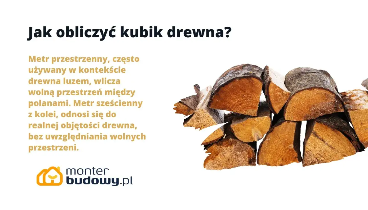 Stos drewna, gotowy do obliczenia jako kubik.